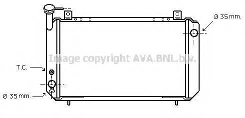 AVA QUALITY COOLING DN2048 Радіатор, охолодження двигуна