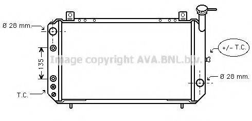 AVA QUALITY COOLING DN2050 Радіатор, охолодження двигуна