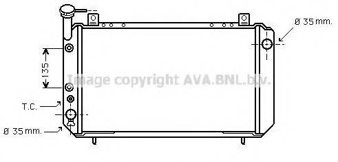 AVA QUALITY COOLING DN2051 Радіатор, охолодження двигуна