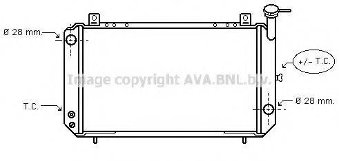 AVA QUALITY COOLING DN2052 Радіатор, охолодження двигуна