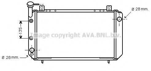 AVA QUALITY COOLING DN2086 Радіатор, охолодження двигуна