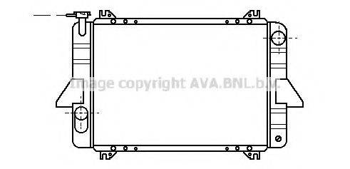 AVA QUALITY COOLING DN2088 Радіатор, охолодження двигуна