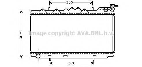 AVA QUALITY COOLING DN2096 Радіатор, охолодження двигуна