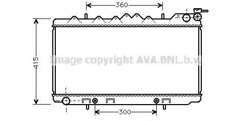 AVA QUALITY COOLING DN2097 Радіатор, охолодження двигуна