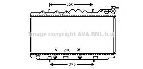 AVA QUALITY COOLING DN2103 Радіатор, охолодження двигуна