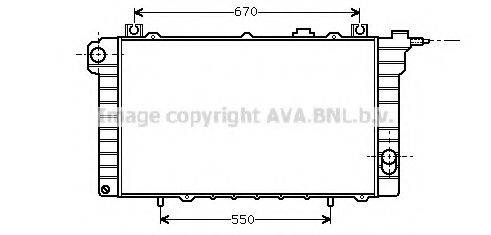 AVA QUALITY COOLING DN2110 Радіатор, охолодження двигуна