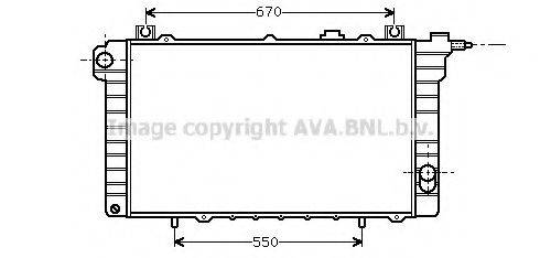 AVA QUALITY COOLING DN2112 Радіатор, охолодження двигуна