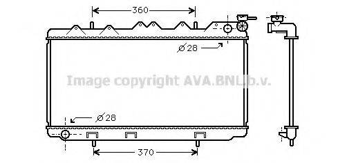 AVA QUALITY COOLING DN2116 Радіатор, охолодження двигуна