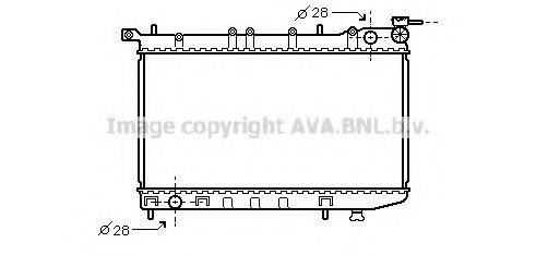 AVA QUALITY COOLING DN2123 Радіатор, охолодження двигуна