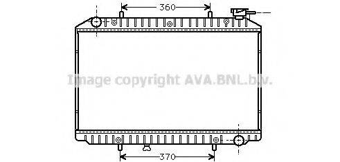 AVA QUALITY COOLING DN2149 Радіатор, охолодження двигуна