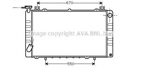 AVA QUALITY COOLING DN2150 Радіатор, охолодження двигуна