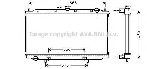 AVA QUALITY COOLING DN2181 Радіатор, охолодження двигуна