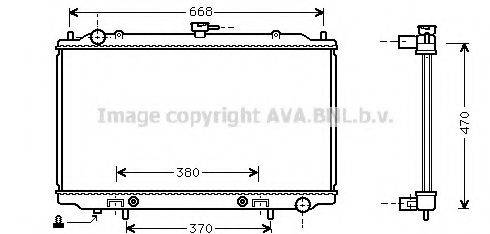 AVA QUALITY COOLING DN2189 Радіатор, охолодження двигуна