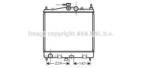 AVA QUALITY COOLING DN2210 Радіатор, охолодження двигуна