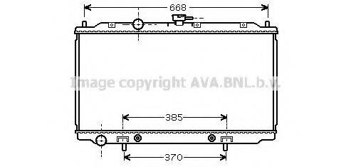 AVA QUALITY COOLING DN2219 Радіатор, охолодження двигуна