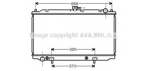 AVA QUALITY COOLING DN2222 Радіатор, охолодження двигуна