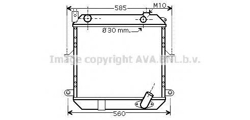 AVA QUALITY COOLING DN2233 Радіатор, охолодження двигуна