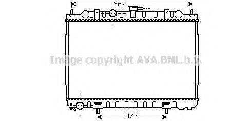 AVA QUALITY COOLING DN2238 Радіатор, охолодження двигуна