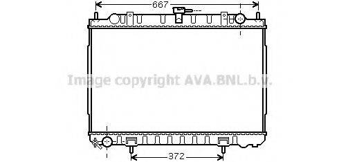 AVA QUALITY COOLING DN2240 Радіатор, охолодження двигуна