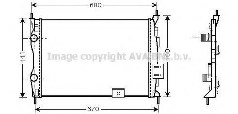 AVA QUALITY COOLING DN2278 Радіатор, охолодження двигуна