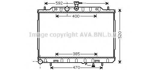 AVA QUALITY COOLING DN2293 Радіатор, охолодження двигуна