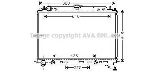 AVA QUALITY COOLING DN2297 Радіатор, охолодження двигуна