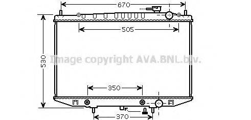 AVA QUALITY COOLING DN2309 Радіатор, охолодження двигуна