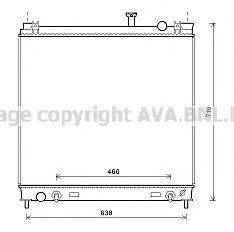 AVA QUALITY COOLING DN2378 Радіатор, охолодження двигуна