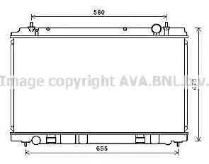 AVA QUALITY COOLING DN2400 Радіатор, охолодження двигуна