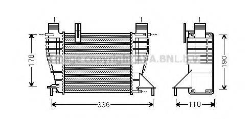 AVA QUALITY COOLING DN4340 Інтеркулер