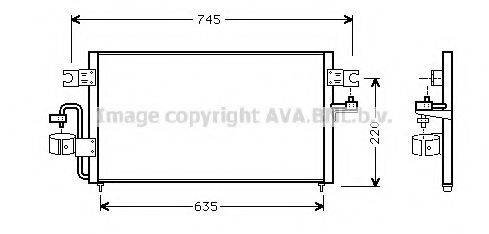 AVA QUALITY COOLING DN5178 Конденсатор, кондиціонер