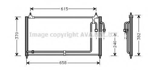 AVA QUALITY COOLING DN5200 Конденсатор, кондиціонер