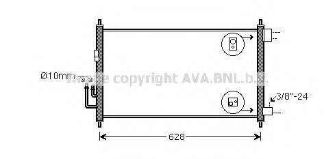 AVA QUALITY COOLING DNA5372 Конденсатор, кондиціонер