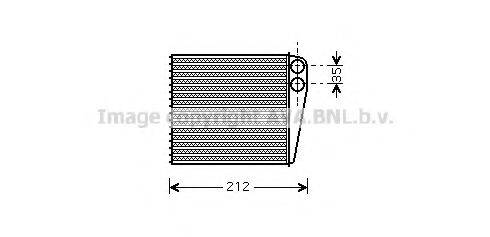 AVA QUALITY COOLING DNA6256 Теплообмінник, опалення салону