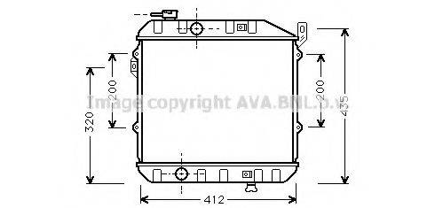 AVA QUALITY COOLING DU2032 Радіатор, охолодження двигуна