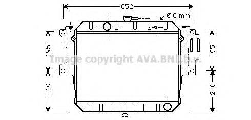 AVA QUALITY COOLING DU2038 Радіатор, охолодження двигуна