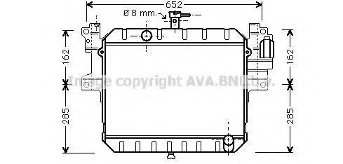 AVA QUALITY COOLING DU2041 Радіатор, охолодження двигуна