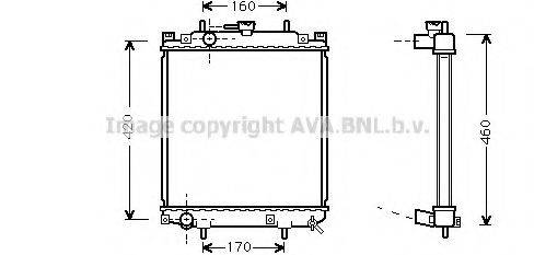 AVA QUALITY COOLING DU2046 Радіатор, охолодження двигуна