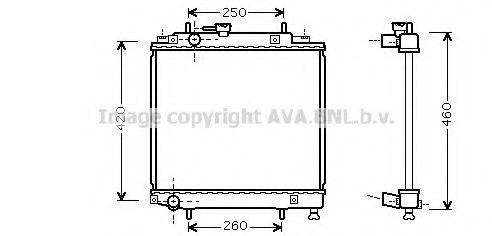 AVA QUALITY COOLING DU2058 Радіатор, охолодження двигуна