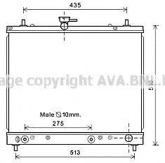 AVA QUALITY COOLING DU2069 Радіатор, охолодження двигуна