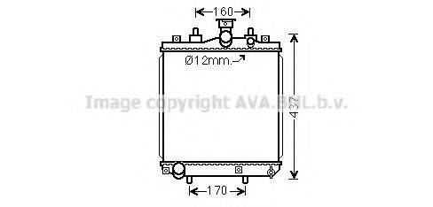 AVA QUALITY COOLING DU2077 Радіатор, охолодження двигуна