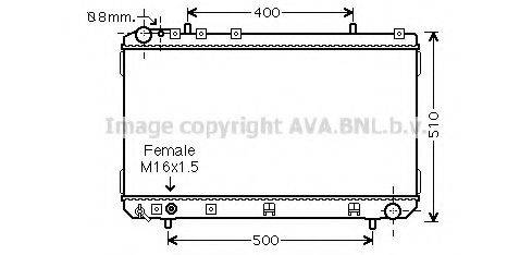 AVA QUALITY COOLING DW2070 Радіатор, охолодження двигуна