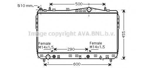 AVA QUALITY COOLING DW2074 Радіатор, охолодження двигуна