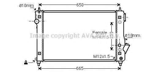 AVA QUALITY COOLING DW2087 Радіатор, охолодження двигуна