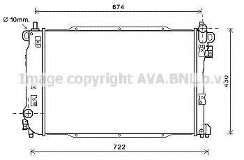 AVA QUALITY COOLING DW2134 Радіатор, охолодження двигуна