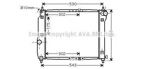 AVA QUALITY COOLING DWA2066 Радіатор, охолодження двигуна