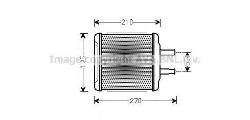 AVA QUALITY COOLING DWA6088 Теплообмінник, опалення салону