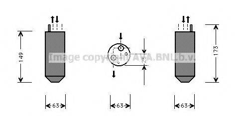 AVA QUALITY COOLING DWD029 Осушувач, кондиціонер