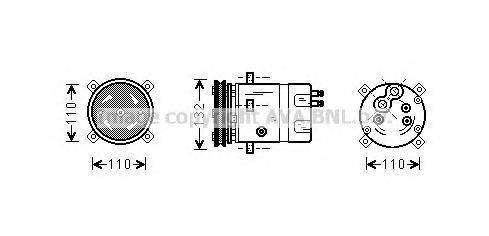 AVA QUALITY COOLING DWK019 Компресор, кондиціонер