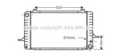 AVA QUALITY COOLING FD2031 Радіатор, охолодження двигуна